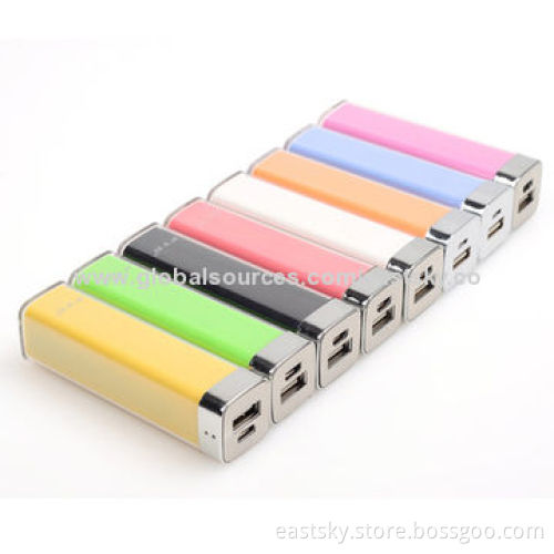 2600mAh universal lipstick charger, various colors are availableNew